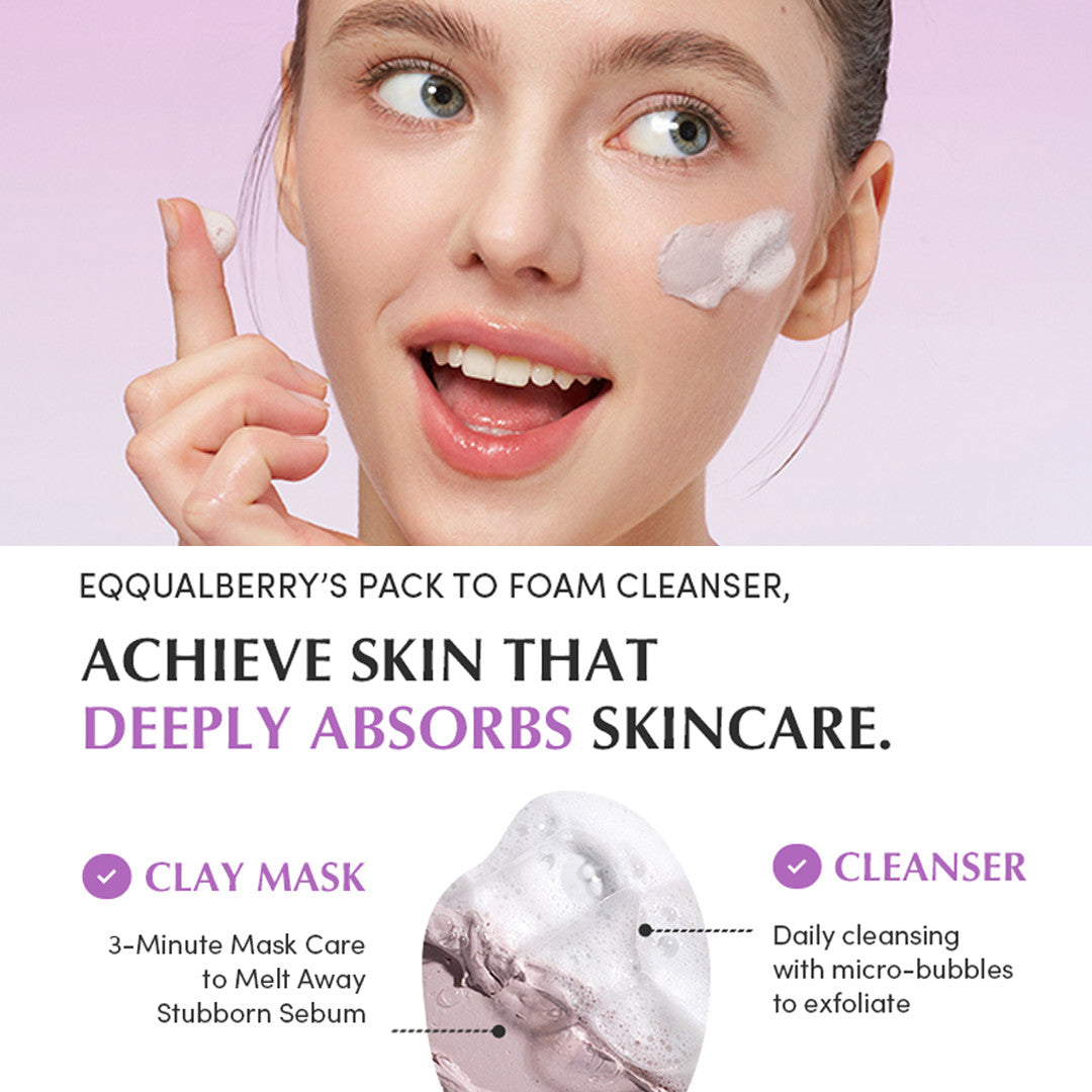 Eqqualberry – Purple Rice Pore Purifying Pack Cleanser (130g)