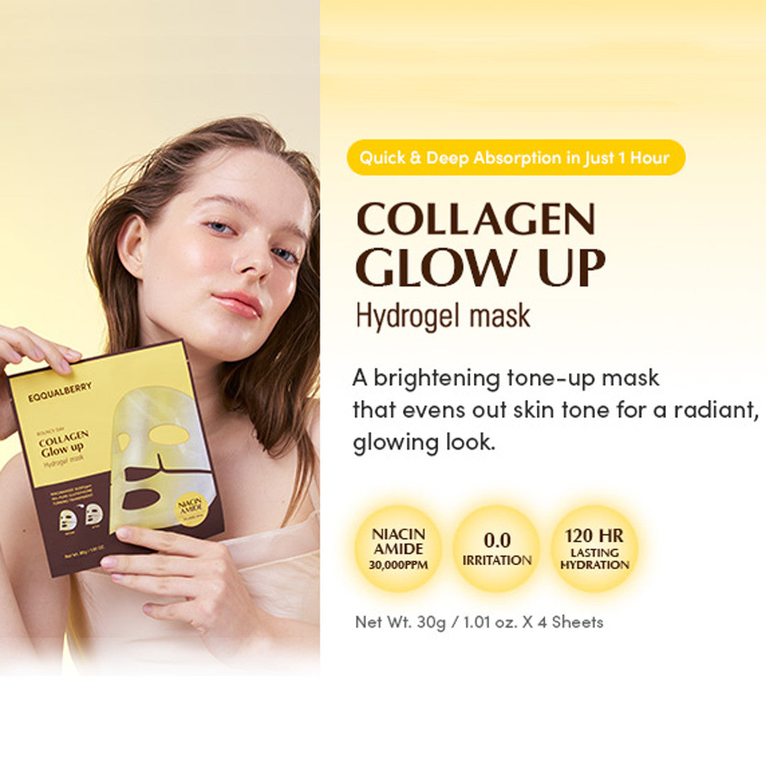 Eqqualberry - Collagen Glow Up Hydrogel Mask