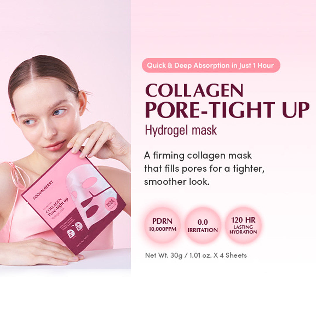 Eqqualberry - Collagen Pore-tight Up Hydrogel Mask