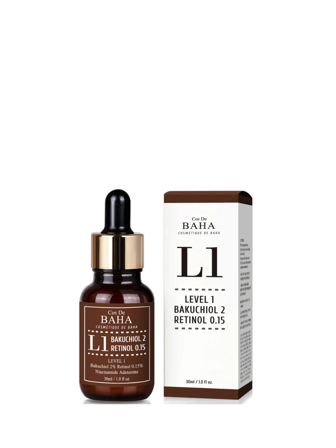 Cos de baha - Bakuchiol & Retinol 0.15 30ml L1 serum