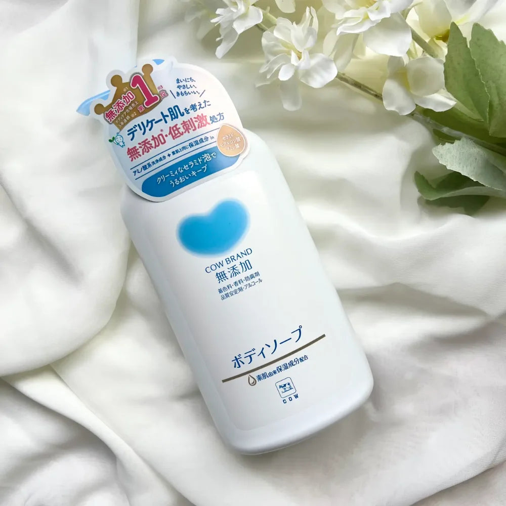 Cow Brand Additive-Free Foam Body Soap with Pump 500ml