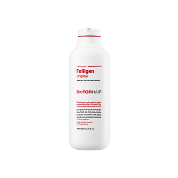 Dr. for hair unove folligen shampoo 500 ml with white background