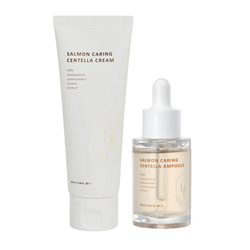Heveblue - Salmon Caring Centella Cream 100ml+Heveblue - Salmon Caring Centella Ampoule 30ml