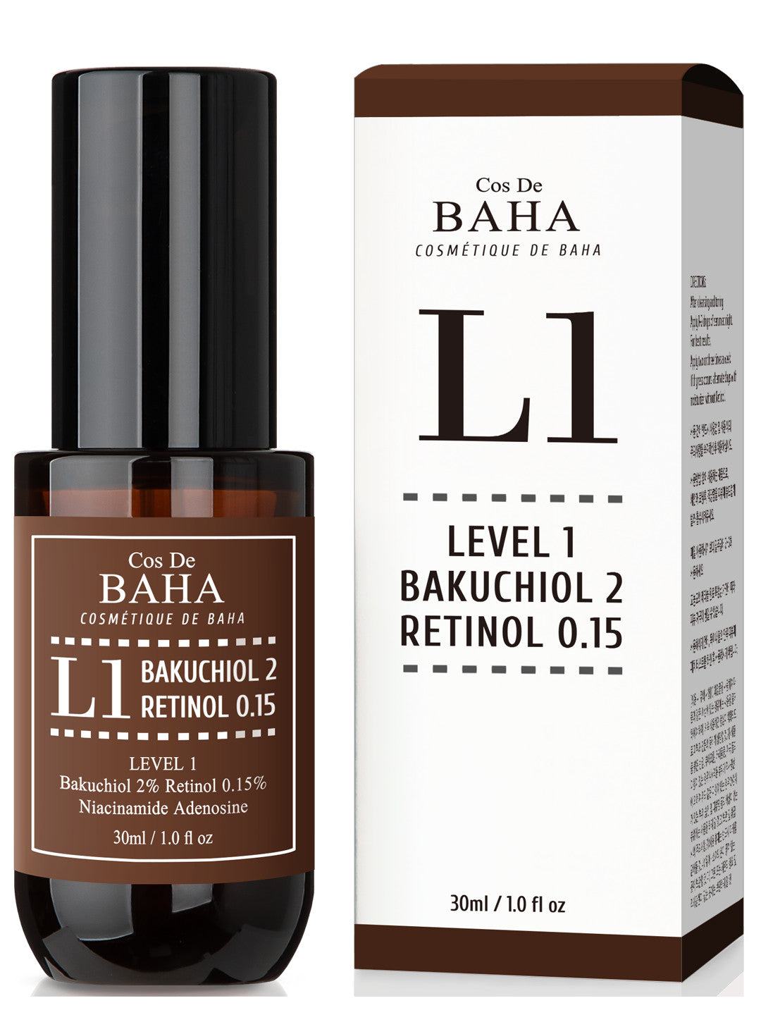 Cos de baha - Bakuchiol & Retinol 0.15 30ml L1 serum