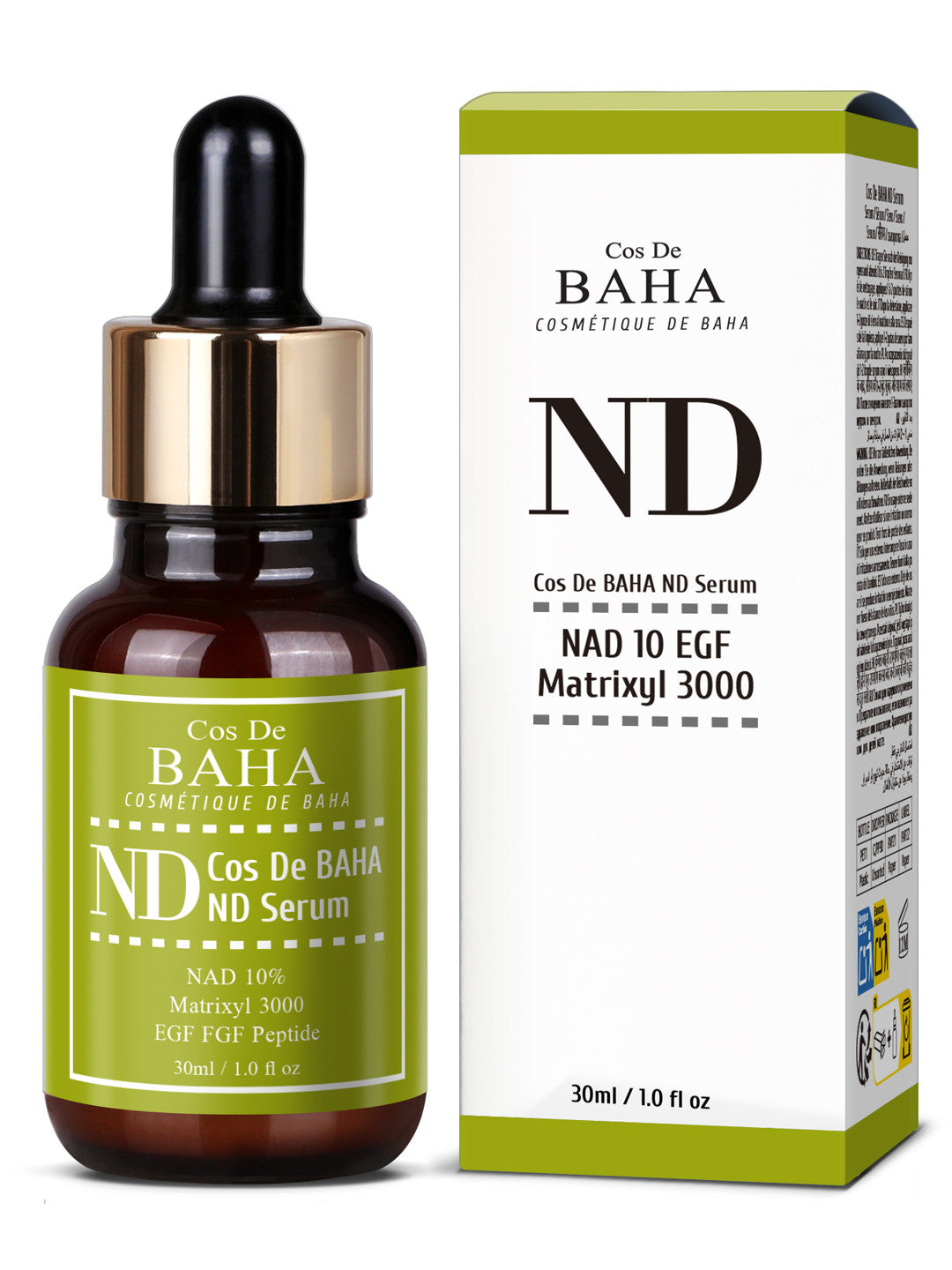 Cos De Baha - (ND) NAD 10 EGF Matrixyl 3000 Serum 30ml