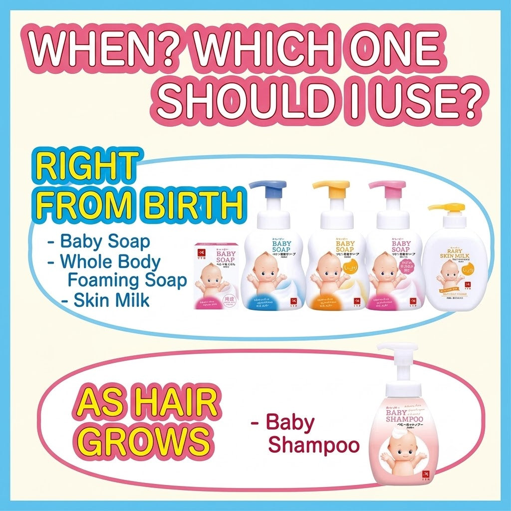 Kewpie Baby Foam Shampoo - Additive-Free