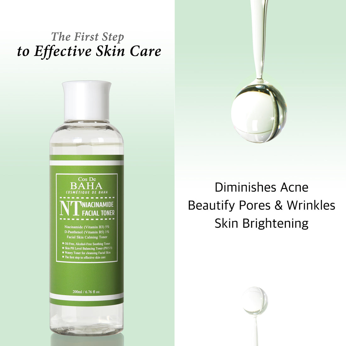 Cos De Baha Niacinamide Facial Toner